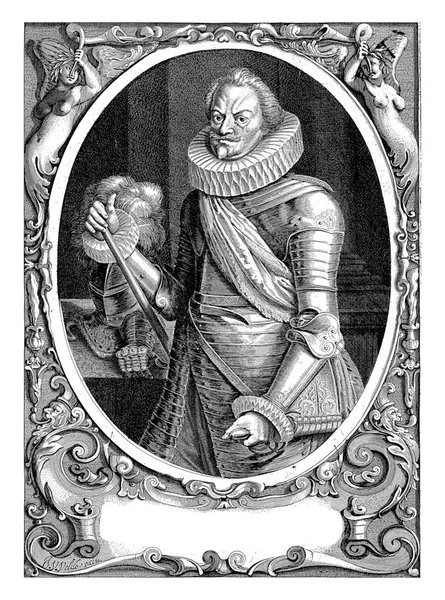 Porträtt Karel Prins Liechtenstein Hertig Troppau Och Jagerndorf Lord Feldberg — Stockfoto