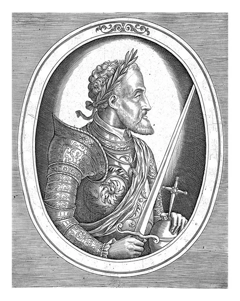 Portret Karola Habsburga Frans Huys 1546 1562 Portret Karola Habsburga — Zdjęcie stockowe