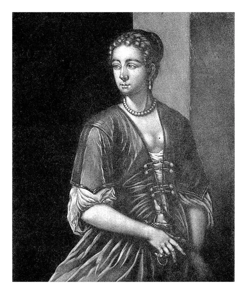 Porträtt Ung Kvinna Pieter Schenk 1670 1713 Ung Kvinna Med — Stockfoto