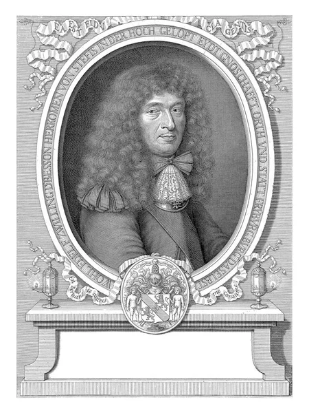 46歳のフランソワ ズウィン ベッソンの肖像 ピーター ファン シュッペン 1676年 — ストック写真