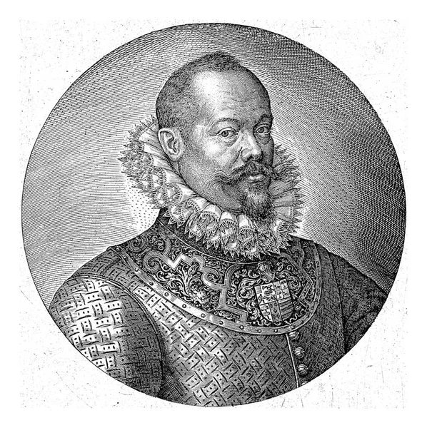 Portrait Maximilian Hennin Count Bossu Johannes Wierix 1592 Portrait Maximilian — Stock Photo, Image