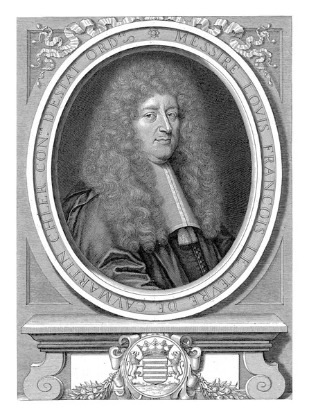 Retrato Estadista Francês Louis François Fevre Caumartin Pieter Van Schuppen — Fotografia de Stock