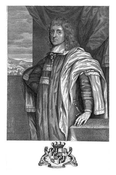 Portret Van Cecilius Calvert Baron Van Baltimore Abraham Bloteling Naar — Stockfoto