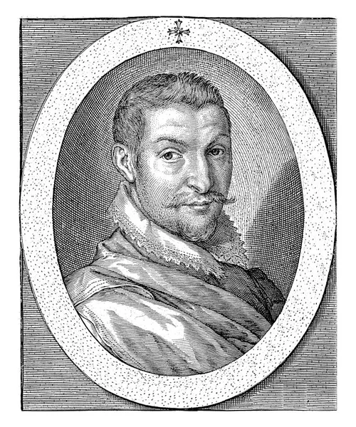 Hendrick Goltzius Portresi Arkadaşı Philips Van Winghe — Stok fotoğraf