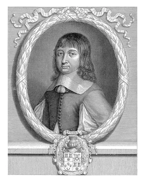 总倡导者Gabriel Vie的肖像 Pieter Van Schuppen 1664年 — 图库照片