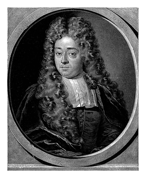 Portrét Jakuba Romana Pieter Schenk 1670 1713 Lékař Jacob Roman — Stock fotografie