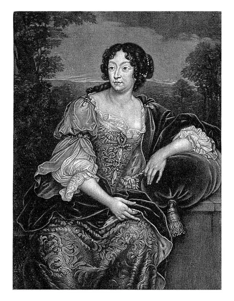 Portrét Isabelly Orleans Vévodkyně Guise Jan Van Der Bruggen Podle — Stock fotografie