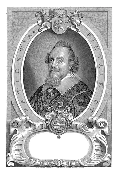 Portrét Adriaena Pauwa Paulus Pontius Podle Anselma Van Hulla 1697 — Stock fotografie