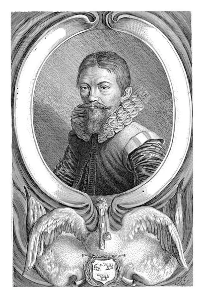 ファン ヴェルデ1世像 ファン ヴェルデ2世 1621年 父ヤン ファン ヴェルデ1世像53歳 — ストック写真