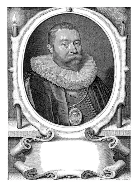 Retrato Conselheiro Abraham Van Der Meer Aos Anos Ele Usa — Fotografia de Stock
