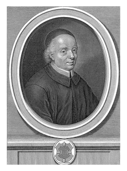 Porträtt Teologen Louis Thomassin Pieter Van Schuppen Efter Jacob Van — Stockfoto