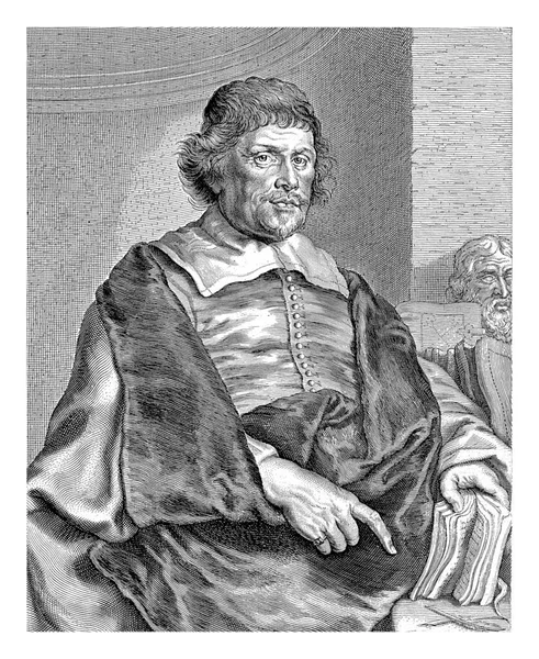 Portrét Básníka Spisovatele Caspara Van Baerleho — Stock fotografie