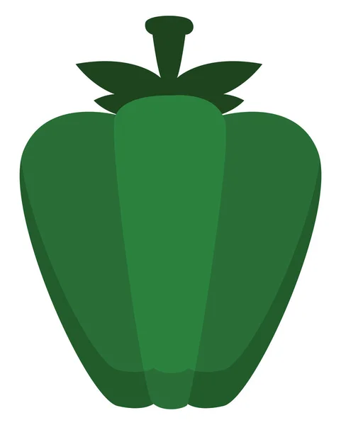 Vegetarische Peper Illustratie Icoon Witte Achtergrond — Stockfoto