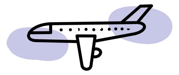 Aereo Volante Illustrazione Sfondo Bianco — Foto Stock