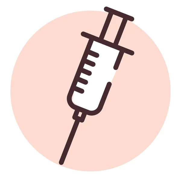 Injektionsallergi Illustration Eller Ikon Vit Bakgrund — Stockfoto