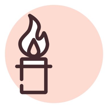 Petrol gazı fabrikası, illüstrasyon, beyaz arkaplanda vektör.