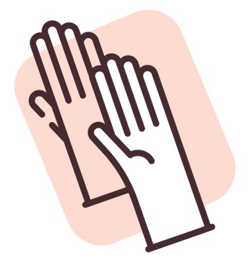 Lateks alerjisi, illüstrasyon veya simge, beyaz arkaplan üzerindeki vektör.