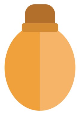 Ordu şişesi, illüstrasyon veya simge, beyaz arkaplanda vektör.