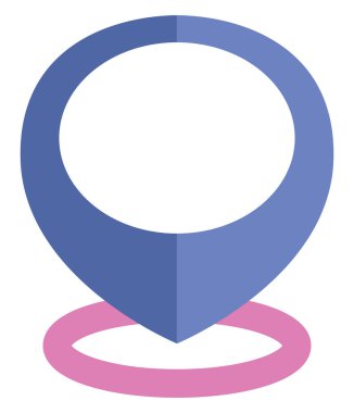 Bankacılık konumu, illüstrasyon veya simge, beyaz arkaplan üzerindeki vektör.