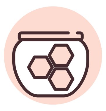 Güzellik cilası, illüstrasyon veya simge, beyaz arkaplan üzerindeki vektör.