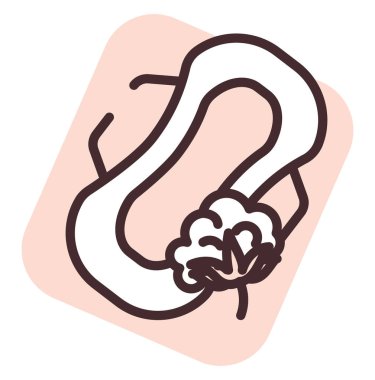 Güzellik pedleri, illüstrasyon veya simge, beyaz arkaplan üzerinde vektör.