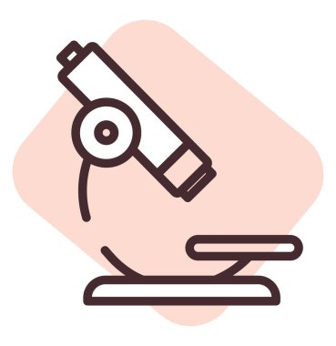 Kan basıncı laboratuvarı, illüstrasyon veya simge, beyaz arkaplan üzerindeki vektör.