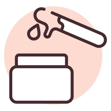 Vücut ağdası, illüstrasyon veya simge, beyaz arkaplan üzerindeki vektör.