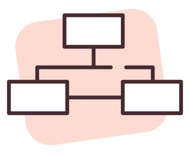 Grafik kutusu, illüstrasyon veya simge, beyaz arkaplan üzerindeki vektör.