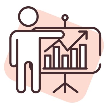 Grafik teknolojisi, illüstrasyon veya simge, beyaz arkaplan üzerindeki vektör.
