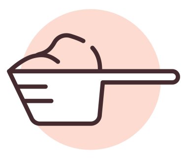 Çamaşır tozu, illüstrasyon veya simge temizleme, beyaz arkaplan üzerindeki vektör.