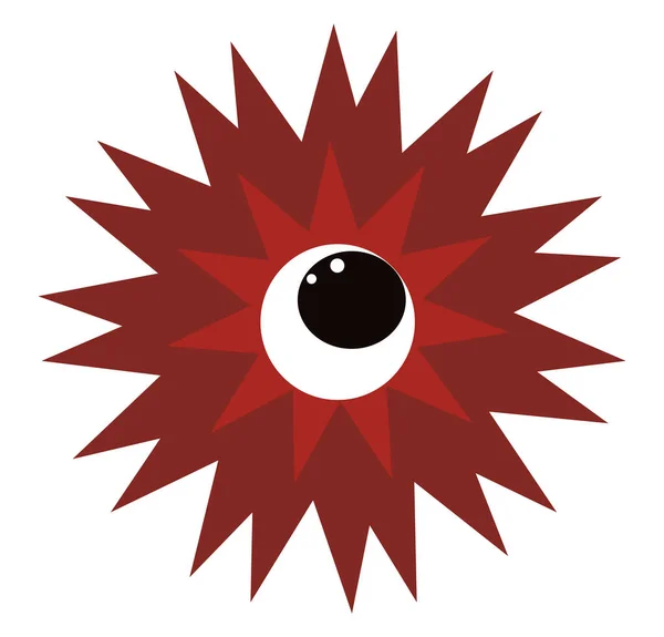 Monster Mit Einem Auge Illustration Vektor Auf Weißem Hintergrund — Stockvektor