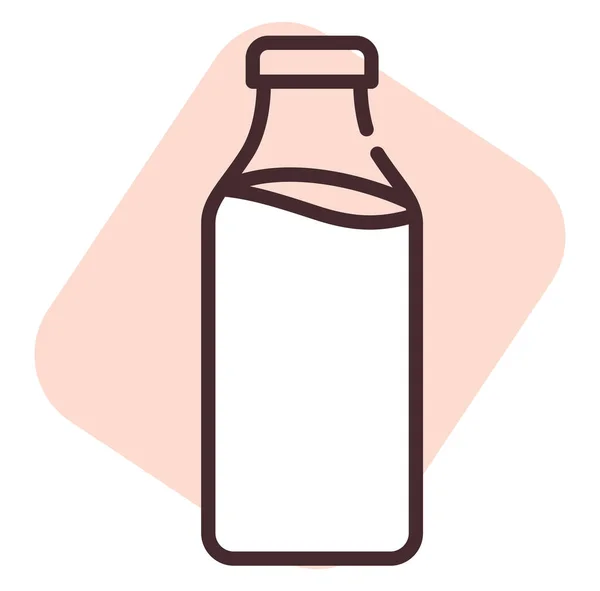 Allergie Auf Milch Abbildung Oder Symbol Vektor Auf Weißem Hintergrund — Stockvektor
