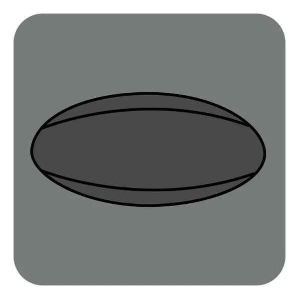 Amerikanischer Rugby Ball Abbildung Oder Symbol Vektor Auf Weißem Hintergrund — Stockvektor
