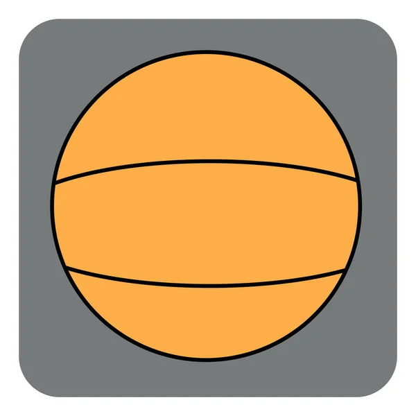 Basketball Illustration Oder Symbol Vektor Auf Weißem Hintergrund — Stockvektor