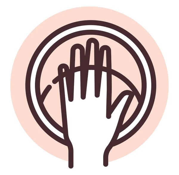 Trattamento Corpo Manicure Illustrazione Icona Vettore Sfondo Bianco — Vettoriale Stock