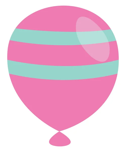 Kinderballon Illustratie Icoon Vector Witte Achtergrond — Stockvector