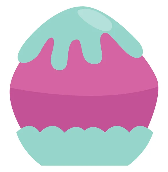 Cupcake Infanzia Illustrazione Icona Vettore Sfondo Bianco — Vettoriale Stock