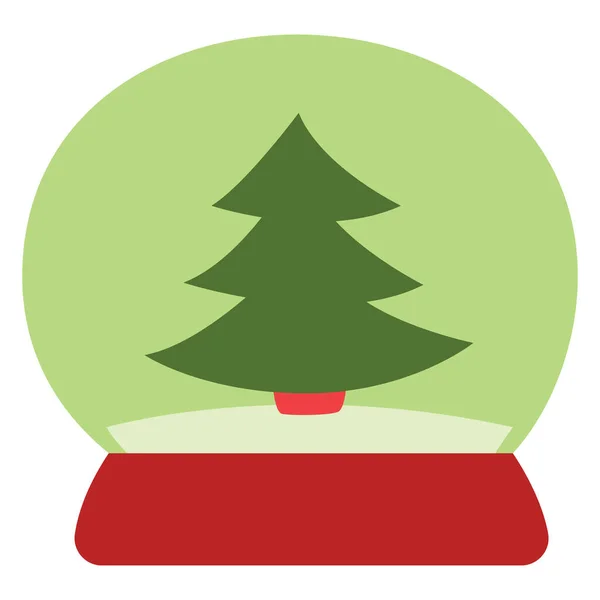 Juguete Árbol Navidad Ilustración Icono Vector Sobre Fondo Blanco — Archivo Imágenes Vectoriales