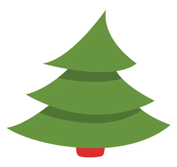 クリスマスツリー イラストやアイコン 白い背景のベクトル — ストックベクタ