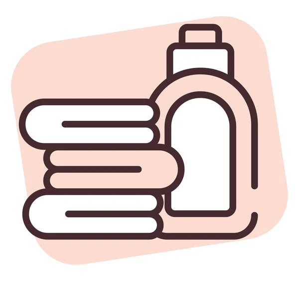 Cleaning Laundry Detergent Illustration Icon Vector White Background — Stock Vector