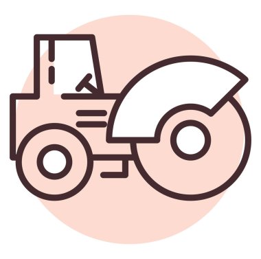 Yapı çekici; illüstrasyon veya simge; beyaz arkaplan üzerindeki vektör.