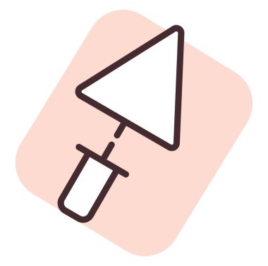 Yapı malası; resimleme veya simge; beyaz arkaplan üzerindeki vektör.