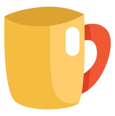 Yemek fincanı, illüstrasyon veya simge, beyaz arkaplan üzerindeki vektör.