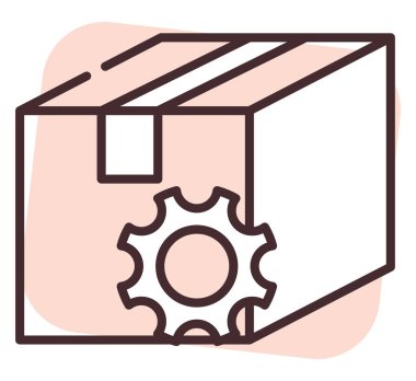 Dağıtım optimizasyonu, illüstrasyon veya simge, beyaz arkaplan üzerindeki vektör.