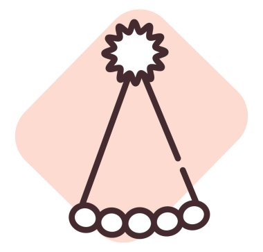 Etkinlik noel kutlaması şapkası, illüstrasyon veya simge, beyaz arkaplan üzerindeki vektör.