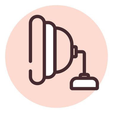 Sağlık narkozu, illüstrasyon veya simge, beyaz arkaplan üzerindeki vektör.