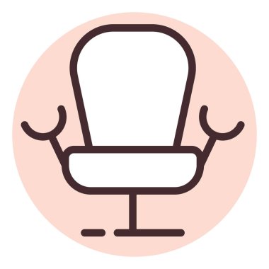 Sağlık jinekolojisi, illüstrasyon veya simge, beyaz arkaplan üzerindeki vektör.