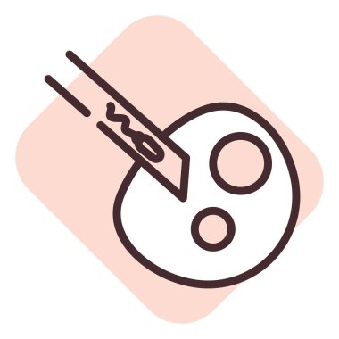 Sağlık tüp bebek, illüstrasyon veya simge, beyaz arkaplan üzerindeki vektör.