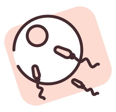 Sağlık döllenmesi, illüstrasyon veya simge, beyaz arkaplan üzerindeki vektör.