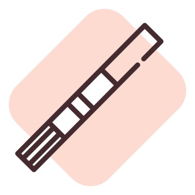 Sağlık testi, illüstrasyon veya simge, beyaz arkaplan üzerindeki vektör.